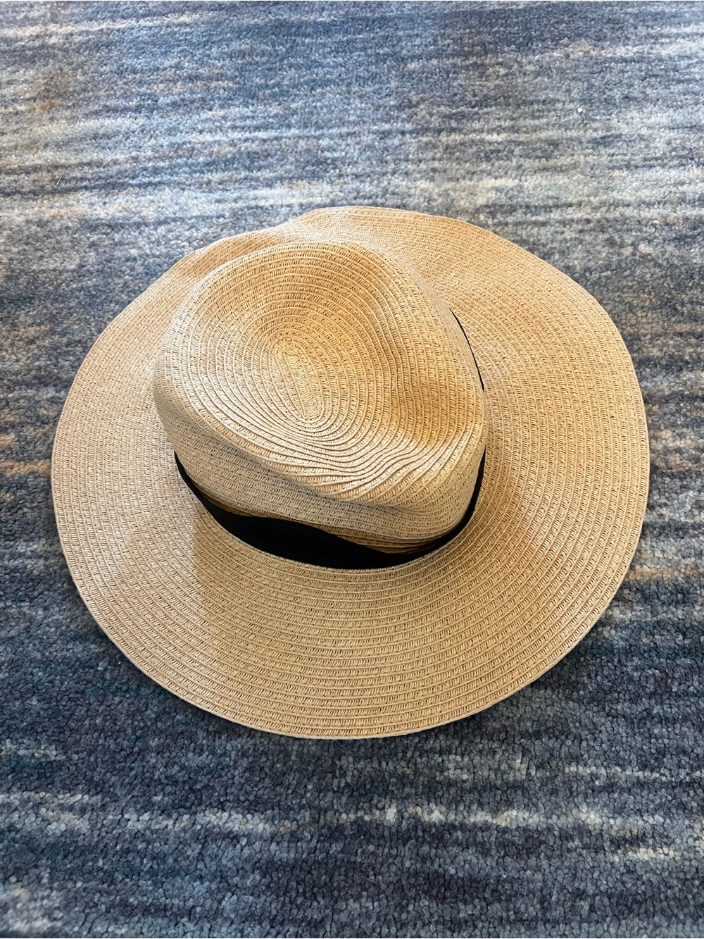 Madewell Classic Straw Sun Hat with Black Band - Tan